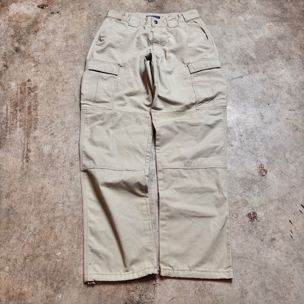 5.11 Tactical Cargo Pants Large Khaki Ripstop Utility Workwear Gorpcore